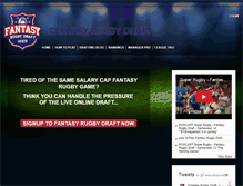 Tablet Screenshot of fantasyrugbydraft.com